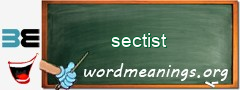 WordMeaning blackboard for sectist